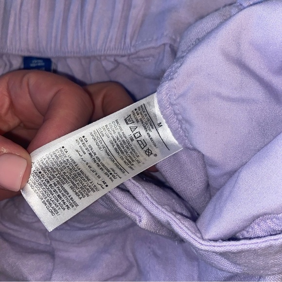 Old Navy Women's Light Purple Wide Leg Pants Linen Blend - Picture 6 of 9